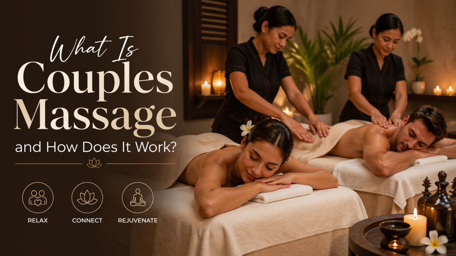 Discover what couples massage is, how it works, its benefits, and what to expect during a relaxing shared spa experience.