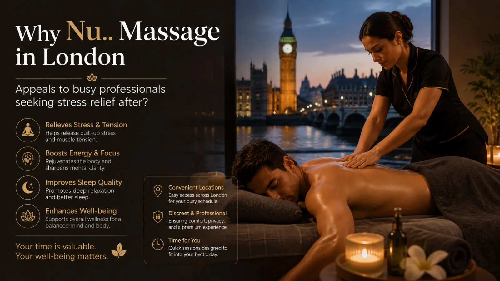 Why Nuru Massage in London Appeals to busy professionals seeking stress relief after?