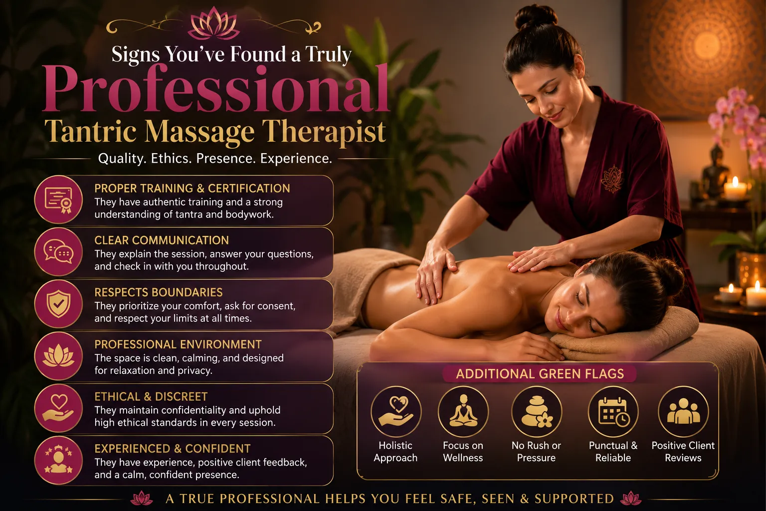 Signs You’ve Found a Truly Professional Tantric Massage Therapist