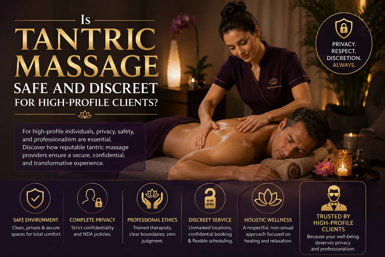 Is Tantric Massage Safe and Discreet for High‑Profile Clients?