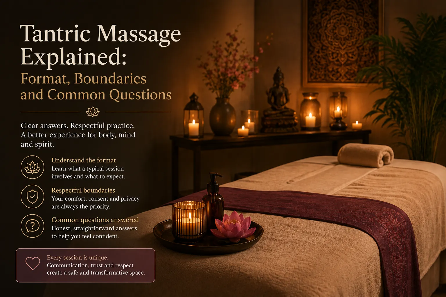 Tantric Massage Explained: Format, Boundaries and Common Questions